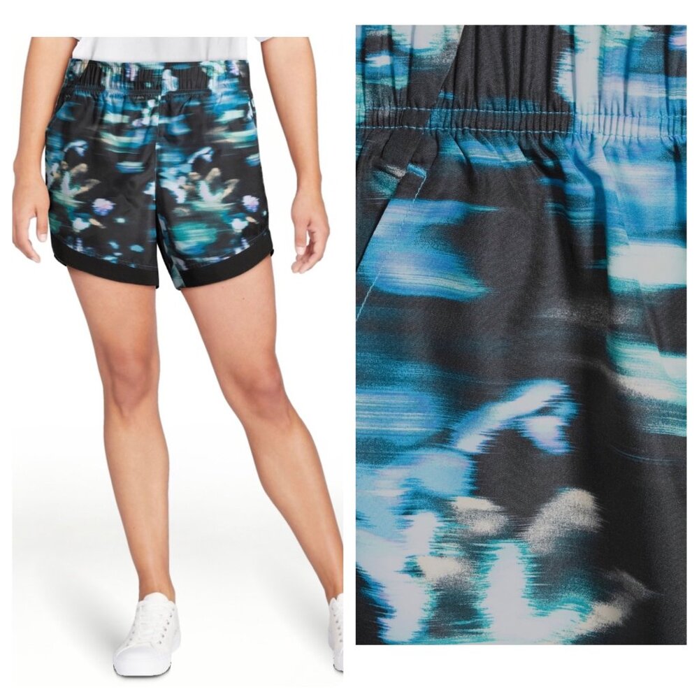 NWT Athletic Works Women’s Running Shorts Abstract Pattern Activewear Size Small
